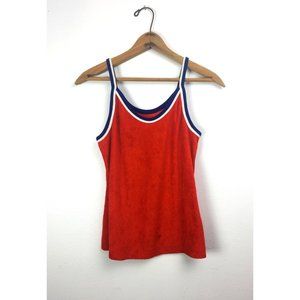 Vintage Athletic Terrycloth Tomato Red Tank